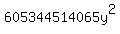 605344514065y%5E2