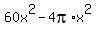 60x%5E2-4pi%2Ax%5E2