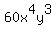 60x%5E4y%5E3