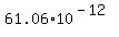 61.06+%2A+10%5E%28-12%29