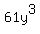 61y%5E3