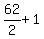 62%2F2+%2B+1
