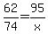 62%2F74=95%2Fx