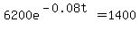 6200e%5E%28-0.08t%29+=+1400