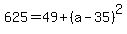 625=49%2B%28a-35%29%5E2%29