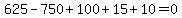 625-750%2B100%2B15%2B10=0
