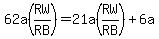 62a%28RW%2FRB%29=21a%28RW%2FRB%29%2B6a