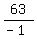 63%2F%28-1%29