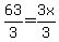 63%2F3+=+3x%2F3