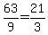 63%2F9+=+21%2F3