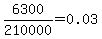 6300%2F210000+=+0.03