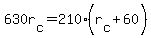 630r%5Bc%5D+=+210%2A%28r%5Bc%5D+%2B+60%29