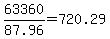 63360%2F87.96=720.29