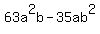 63a%5E2b+-+35ab%5E2+