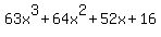 63x%5E3%2B64x%5E2%2B52x%2B16
