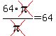 64%2Across%28pi%29%2Fcross%28pi%29+=+64