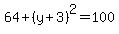 64%2B%28y%2B3%29%5E2=100
