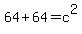 64%2B64+=+c%5E2