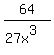 64%2F%2827x%5E3%29