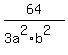 64%2F%283a%5E2%2Ab%5E2%29