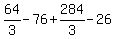 64%2F3-76%2B284%2F3-26