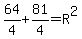 64%2F4%2B81%2F4=R%5E2