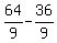 64%2F9+-+36%2F9