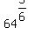 64%5E%285%2F6%29