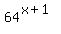 64%5E%28x%2B1%29
