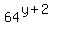 64%5E%28y%2B2%29