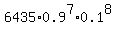 6435%2A0.9%5E7%2A0.1%5E8