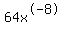 64x%5E-8
