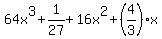 64x%5E3%2B1%2F27%2B16x%5E2%2B%284%2F3%29x