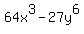 64x%5E3-27y%5E6