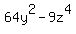 64y%5E2-9z%5E4