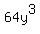 64y%5E3