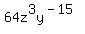 64z%5E3y%5E%28-15%29
