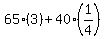 65%283%29%2B40%281%2F4%29