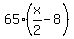 65%2A%28x%2F2-8%29