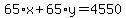 65%2Ax%2B65%2Ay=4550