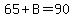 65%2BB=90