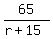 65%2F%28r%2B15%29