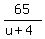 65%2F%28u%2B4%29