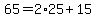 65=2%2A25%2B15