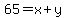 65=x%2By