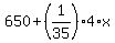 650%2B%281%2F35%29%2A4%2Ax