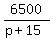 6500%2F%28p%2B15%29