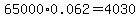 65000%2A0.062=4030