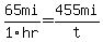 65mi%2F1hr+=+455mi%2Ft