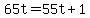 65t=55t%2B1
